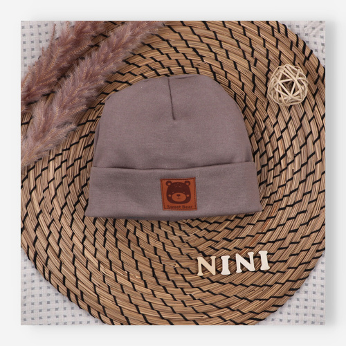 ABN-5667 Nini Czapka Niemowlęca Balloon Friends 100% Bawełna Organiczna – Polska Jakość