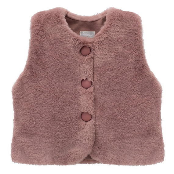 Julia Kamizelka na guziki Pinokio - róż ciemny