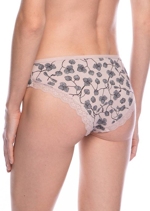 L-1549 BI A'2 Figi Damskie Lama - czarny-pudrowy róż