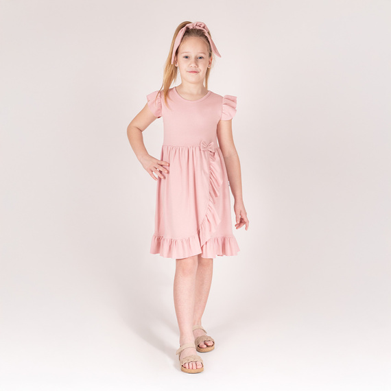 213166 Sukienka z krótkim rękawem "Nelly" Nicol - różowy