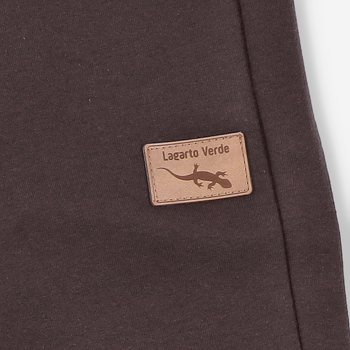 KAR-0040/BRA Spodnie dresowe dla chłopca Lagarto Verde czekoladowy– wygodne, bawełniane, polska produkcja