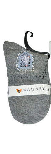 3015 Zakostki Damskie Magnetis biały