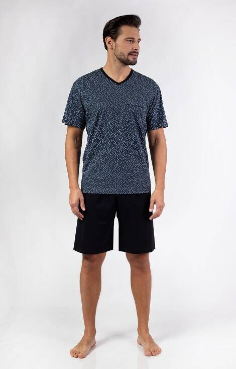 481 Piżama męska Regina -grafitowy