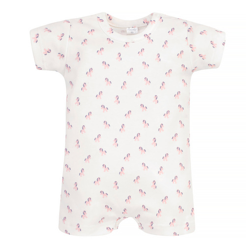 Lovely Day Rampers niemowlęcy Pinokio - ecru koniki