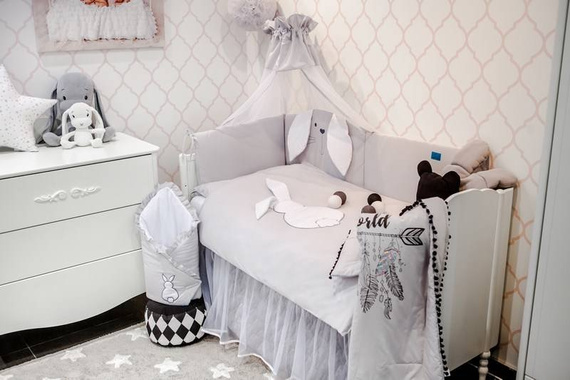 "TUPTUŚ" Pościel 3-elementy Belisima - róż 