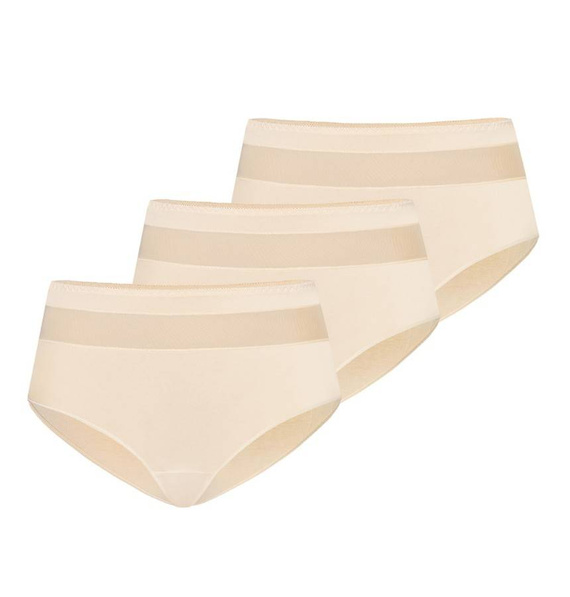 1126-3 Vera Wielopak Figi z wysokim stanem Teyli - beżowy