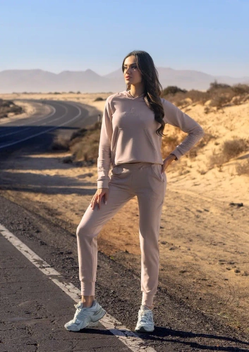 Seattle H1 Dresowy komplet damski Dkaren - beżowy