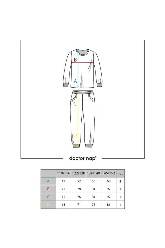 4493 "Black Red Moon Viscose" Piżama dziecięca Unisex Doctor Nap - red