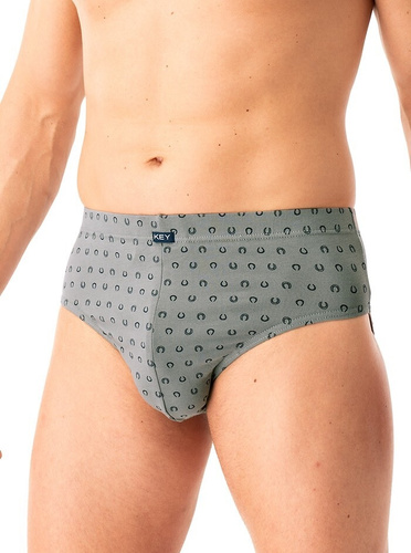 Slipy męskie MPP 612 B25 Key granatowy szary – bawełna, 2-pak w pudełku, komfort i styl