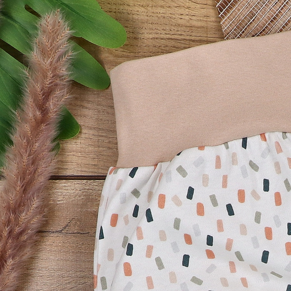 ABN-5331/KRE Półśpiochy z bawełny organicznej Nini kremowy 