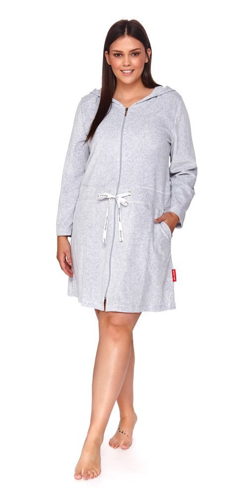 1008 Szlafrok damski Doctor Nap - grey melange