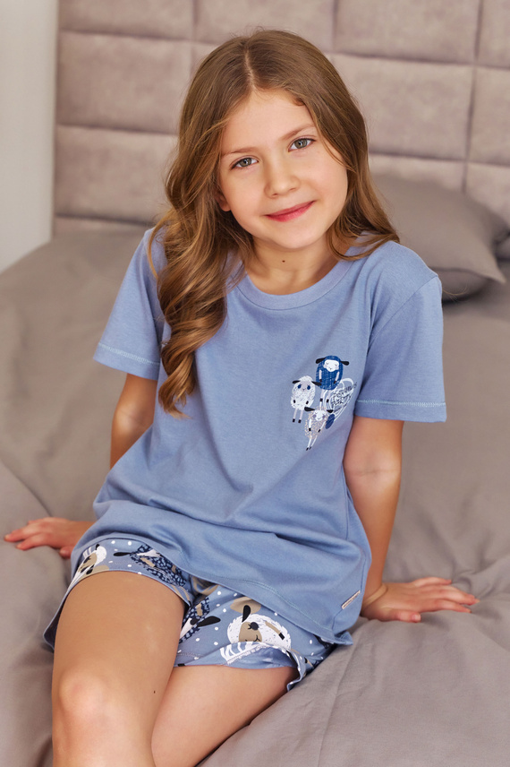 7208 Piżama dziecięca Unisex Doctor Nap - sheep (niebieski)