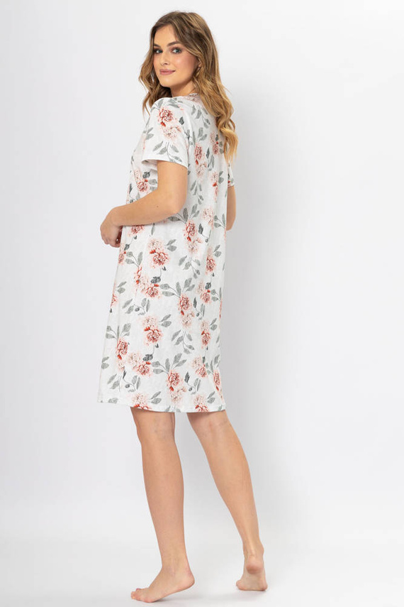 1308 Melania Koszula damska Leveza biały 