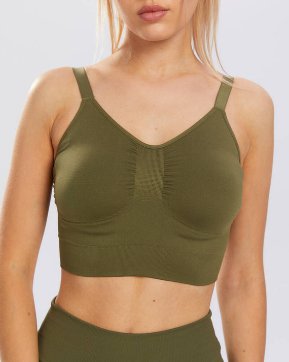 Flex biustonosz sportowy Spaio khaki 