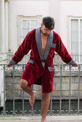 772 Bonjour szlafrok męski forex - bordo