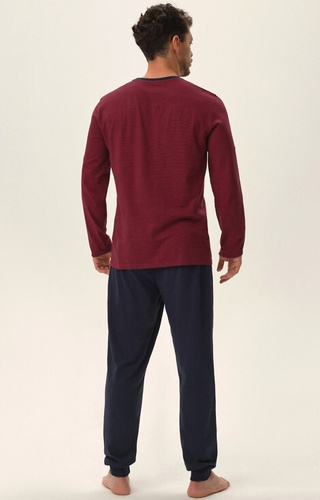 41909 Jarvis Piżama Męska Core Henderson - red