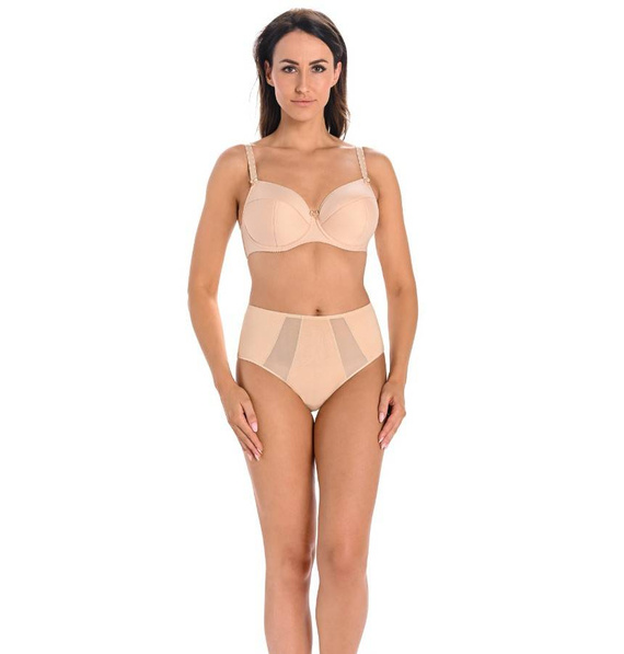 1125 Vicky Figi z wysokim stanem Teyli - beżowy