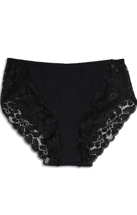 ADC89 Midi Figi Damskie Cotonella- czarne