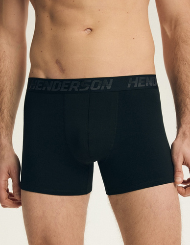 Bench Henderson 44540 czarny-grafit– bokserki męskie 3-pak 93% bawełna