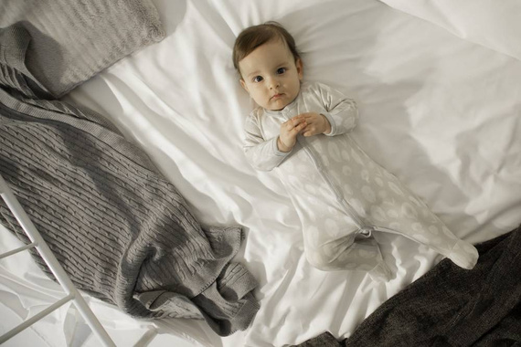 Bamboo Pajac ze stópkami Ewa Klucze - szary