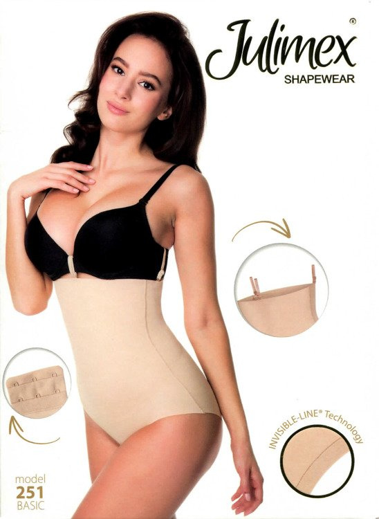 251 Figi korygujące Wysoka Talia Julimex- czarne