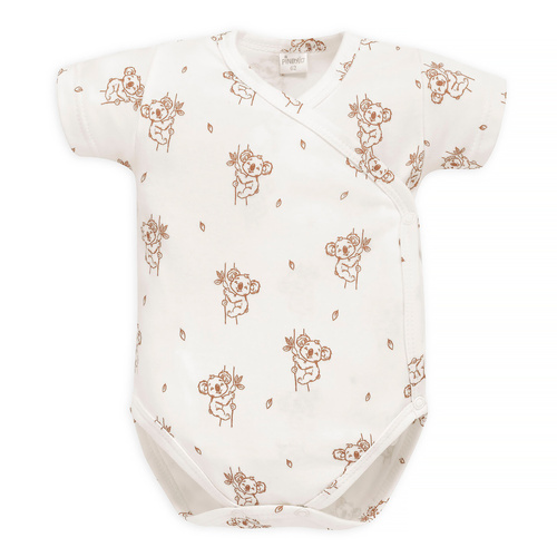 Lovely Day Kopertowe body z krótkim rękawem Pinokio - ecru koala