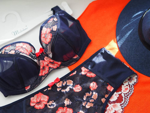 19123 Demi Biustonosz soft Mediolano granatowy