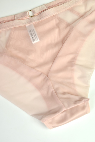 Mediolano Omena 19254 figi powder transparentne eleganckie nude