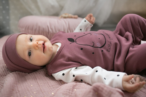 Tres Bien Czapka dla dziewczynki Pinokio - róż ciemny