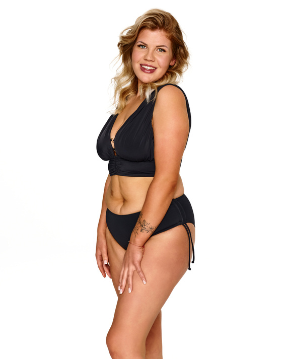 Figi kąpielowe Bahama Lupoline czarne wiązane regulowane