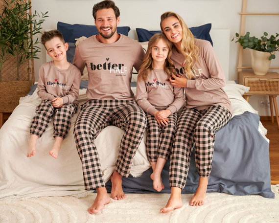 5218 "The best" Piżama dziecięca Unisex Doctor Nap - beige