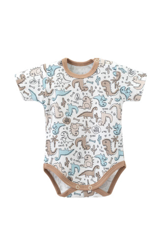 Body niemowlęce Martex krótki rękaw dinozaury | Bawełniane dla niemowląt