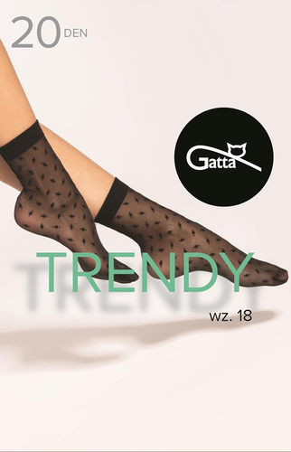 Trendy wz.18 Skarpetki Damskie 20 den Gatta - nero