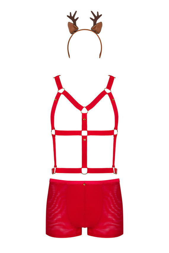 Mr Reindy strój Pan Renifer Obsessive czerwony 