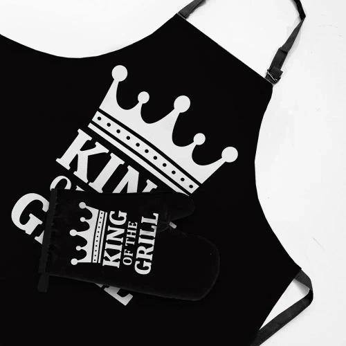 King of the grill fartuch kuchenny Domarex czarny