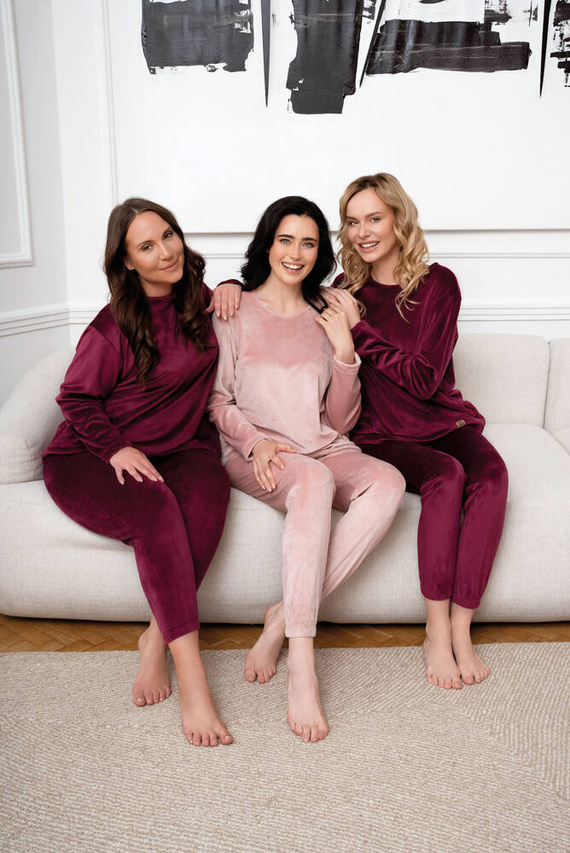 Akara Komplet damski Italian Fashion - róż pudrowy 