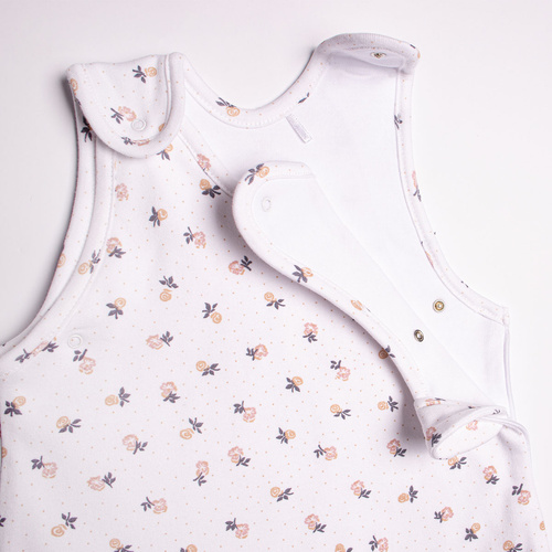 Śpiworek niemowlęcy Nicol 220043 100% bawełna kwiaty 0–9 mies.