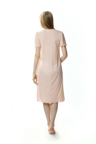 4112 Beatriz halka koszula nocna damska Mewa łososiowy