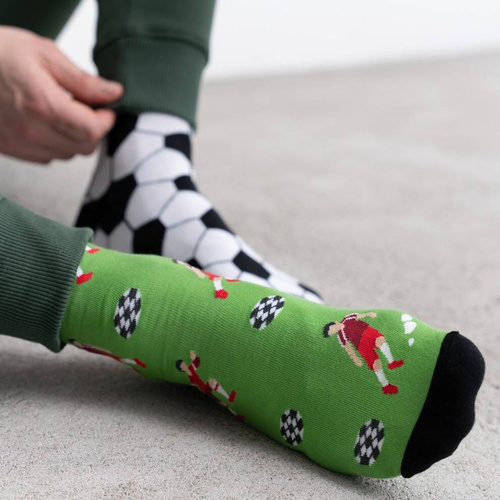 079 Nie Do Pary Skarpety Męskie More - zielony 075