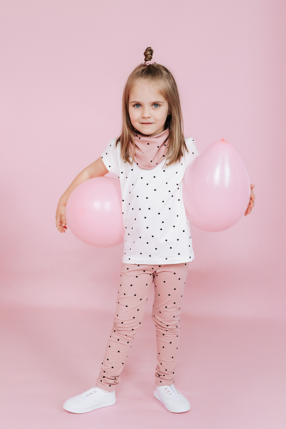 Tres Bien Bluzka z krótkim rękawem Pinokio - ecru groszki