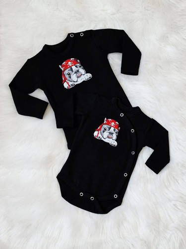 Pirat Body z długim rękawem Bambarillo czarny