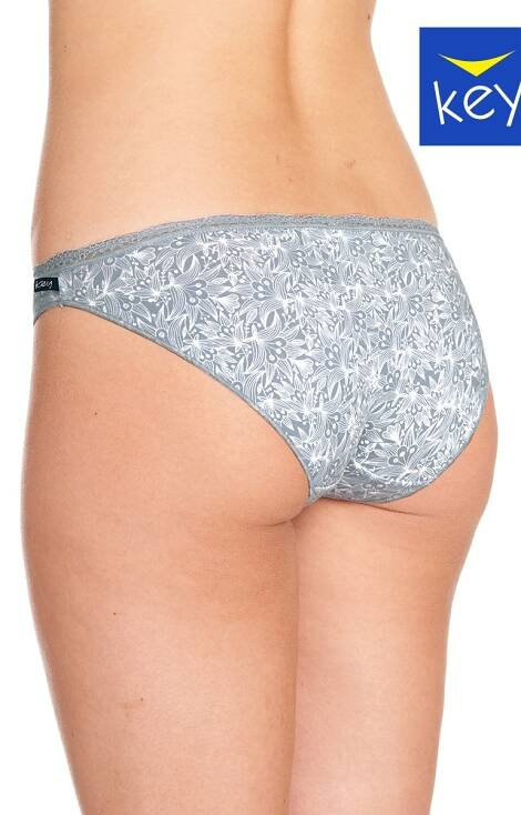 LPR 988 A22 Figi damskie 2-pak Key niebieski-szary