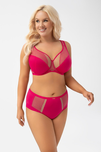 Gorsenia K 441/1 Luisse biustonosz soft amarant duży biust komfort