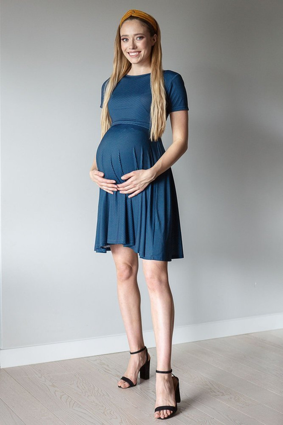 124 Sukienka ciążowa i do karmienia MIRACLE- jeans -