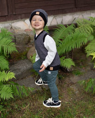 Le Tigre Kamizelka dla chłopca Pinokio - czarny