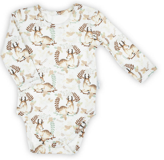 187097 Bibi Body z długim rękawem Nicol - kremowy