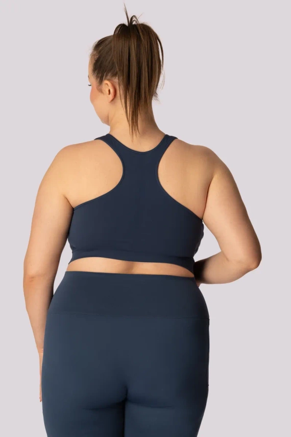 Base top biustonosz sportowy Mona granatowy