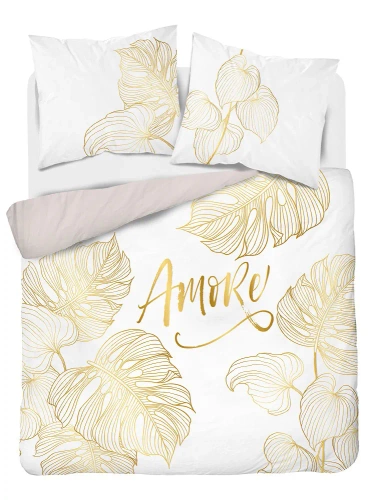 4718 A Holland 71 Pościel bawełniana amore Detexpol biały