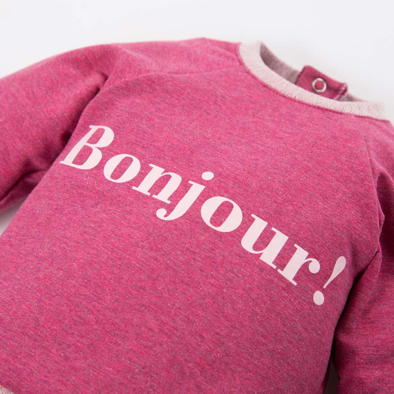 Hello World Bluza dziewczęca Eevi - bordowa