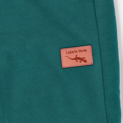 KAR-0040/BUT Spodnie dresowe dla chłopca Lagarto Verde -  butelkowy zielony